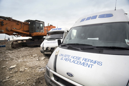 Vans on Site